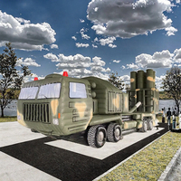 Véhicule gonflable géant personnalisé en PVC pour simulation de chasseur/missile publicitaire/tente anti-avion de grande taille pour fête en extérieur avec souffleur