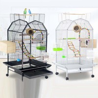 Cage à oiseaux multifonctionnelle de haute qualité, grande capacité, volière avec jouets et nichoir pour perroquets et élevage d'oiseaux