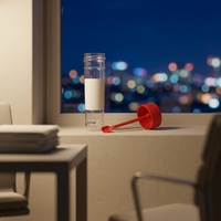 Bouteille de prélèvement d'échantillons de laboratoire graduée OME, conteneur médical jetable en PP pour échantillons d'urine, avec bouchon rouge inviolable, OEM
