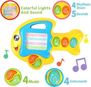 Jouets musicaux pour clavier de <span class=keywords><strong>piano</strong></span>, 2 pièces, avec lumières et musique, poisson et oiseau, cadeaux éducatifs d'apprentissage - Product Image 4