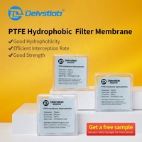 Filtre à membrane microporeuse en PTFE hydrophobe Delvstlab pour laboratoire