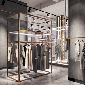 Set Espositivo per <span class=keywords><strong>Boutique</strong></span> di Moda, Scaffale Appendiabiti, Espositore per Negozi al Dettaglio - Product Image 4