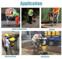 Compacteur vibrant HCR80S, plaque de compactage 300*280mm, vitesse de déplacement 9-12m/min