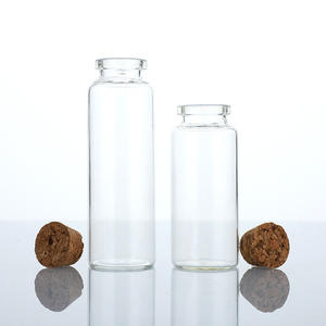 Mini vial de lujo de 10ml Botella de deseos de corazón de estrella de vidrio con tapón de corcho Botella de deriva de Navidad y Año Nuevo - Product Image 2