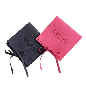 Bolsa de Joyería Personalizada con Logotipo Impreso, Bolsa de Joyería de Microfibra MINI con Lazo - Product Image 1
