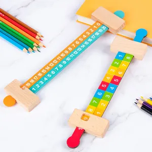 Деревянные обучающие материалы для математики, детские игрушки для детского сада, другие игрушки, математический материал для обучения, Деревянные Детские Обучающие Математические Игрушки