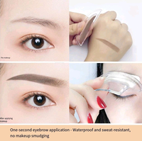 Kit de tampons et pochoirs professionnels pour sourcils : Créez des sourcils parfaits en quelques secondes