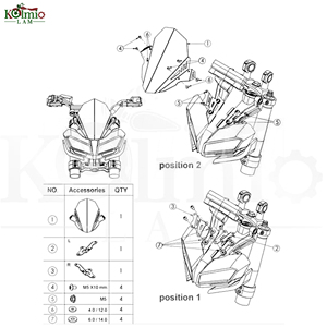 Pare-brise de moto KOLMIO-LAM compatible avec MT07 <span class=keywords><strong>MT</strong></span>-<span class=keywords><strong>07</strong></span> FZ-<span class=keywords><strong>07</strong></span> 2018-2020, déflecteur de vent en alliage d'aluminium CNC <span class=keywords><strong>MT</strong></span> <span class=keywords><strong>07</strong></span> <span class=keywords><strong>2019</strong></span> - Product Image 6