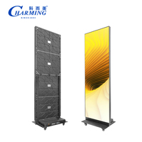 Pantalla LED Inteligente Móvil con Control Inteligente, Pantalla LED de Pie para Póster, Pantalla LED Plegable para Póster