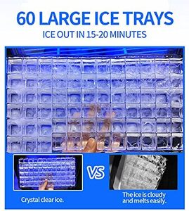 Máquina de Hielo Comercial al por Mayor de 60 KG/Día, Fabricante de Cubitos de Hielo de Acero Inoxidable de 60 Kg - Product Image 5