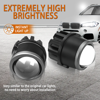 Nouvelles lentilles antibrouillard haute puissance W20 Bi LED 3000K&6000K IP68 étanches en aluminium aéronautique pour voitures