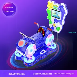 لعبة أطفال تجارية جديدة تعمل بالعملات المعدنية، سيارة هزازة كهربائية للأطفال مع رسوم متحركة ثلاثية الأبعاد وموسيقى، مناسبة للأطفال دون 3 سنوات - Product Image 2