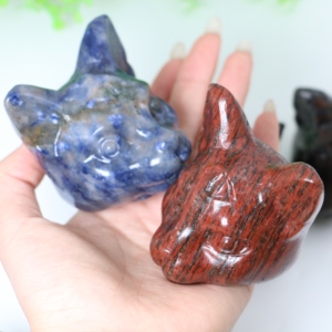 Vente en gros de lunes en cristal naturel sculptées à la main, lune en cornaline, lune en agate rouge, pour cadeau - Product Image 6