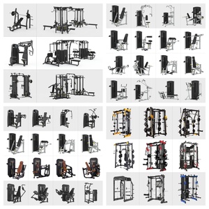 Machine Smith Commerciale Robuste avec Crossover par Câble - Équipement de Musculation Multifonctionnel Complet pour Salle de Sport à Domicile et Club - Product Image 5
