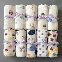 Couverture d'emmaillotage pour bébé en mousseline 100 % coton, motifs personnalisés, douce et tissée, pour filles et garçons – Prix usine