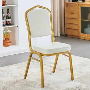 Iron European Modern Design Durable Lightweight Soft-Seated Fabric <b>Dining</b> <b>Chairs</b> for Villa Banquet Hotel Wedding Outdoor Use - Product Image 5