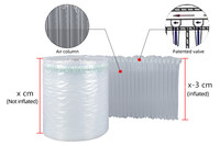 Film protecteur d'emballage en plastique imperméable et anti-choc Express bobine de colonne à bulles gonflable rouleau de colonne d'air étanche
