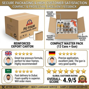 <span class=keywords><strong>Mousse</strong></span> d'étanchéité PU basse pression 500ml – <span class=keywords><strong>Mousse</strong></span> polyuréthane pour le remplissage précis des fissures de cadre de porte - Product Image 6