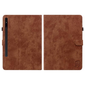 Housse de tablette universelle en cuir avec fente pour carte pour Samsung <span class=keywords><strong>Galaxy</strong></span> <span class=keywords><strong>Tab</strong></span> S9 +/S9 FE + 12 pouces <span class=keywords><strong>coque</strong></span> de tablette de mode antichoc - Product Image 3