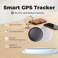 Dispositivo de Rastreo GPS, AirTag, Endroit Plus, Mini Localizador Redondo para iPhone, Tarjeta de Crédito, Gestión de Múltiples Mascotas, Rastreador Inteligente