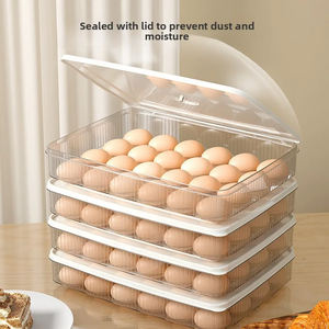 <b>Egg</b> Rack Holder Storage Box <b>Eggs</b> <b>Basket</b> Container Organizer Refrigerator Dispenser for Kitchen Organization Food Containers - Product Image 5