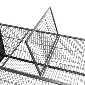 YOELLEN vente en gros grand jardin à usage domestique grand noir en acier métal fer double porte poule petit parc pour animaux de compagnie lapin <span class=keywords><strong>cage</strong></span> à vendre - Product Image 3