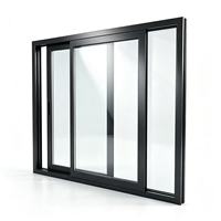 Ventana Corredera de Aluminio con Doble Acristalamiento, Aislamiento Térmico e Impermeable para Balcón Exterior, Villa, Uso a Largo Plazo
