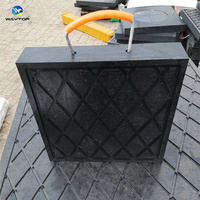 Plaque de stabilisation UHMWPE pour grue mobile, plateforme élévatrice, camion-grue et excavatrice, pour levage sécurisé sur chantier
