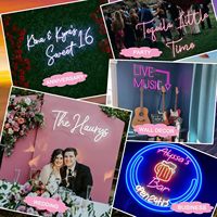Plaques de mariage personnalisées au néon pour la publicité Business Party Bar Salon Wedding Birthday Shop Studio Wall Decor