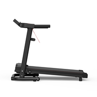 Equipo de Ejercicio para el Hogar, Caminadora Plegable de 2.5HP para Correr, Pantalla LED, 300LBS, 0.5-6.0MPH, Motor Silencioso, Fitness en Casa