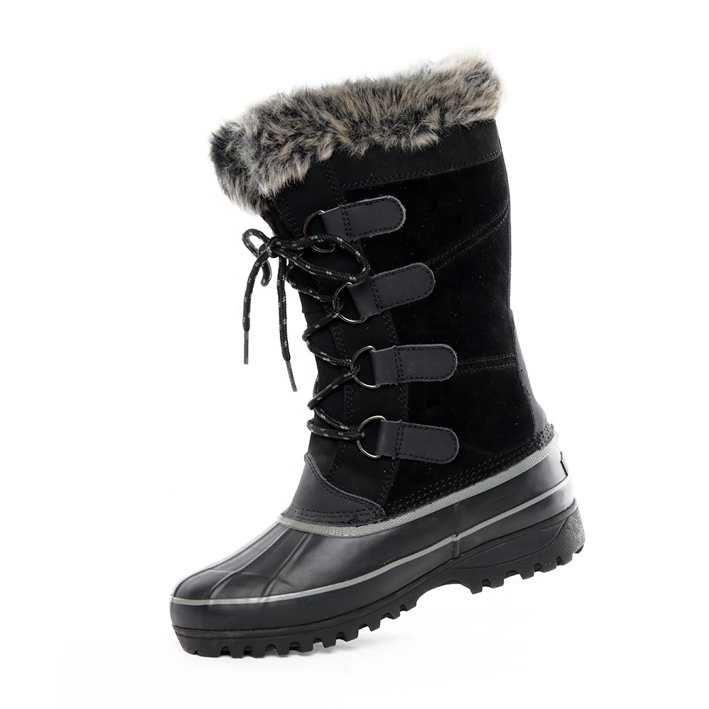Non-slip Waterproof Winter Ankle Snow Boots Duck boots Platform Fur botas invierno fur boots for women