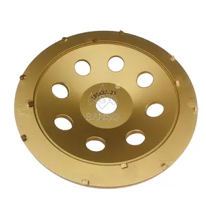 Sanso Diamond Grinding Tools 180mm Diamond Grinding Disc Pcd Cup Wheel Concrete Floor Diamond Plate