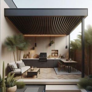 2024 stile popolare a forma di L da esterno in <span class=keywords><strong>acciaio</strong></span> inossidabile mobile da <span class=keywords><strong>cucina</strong></span> intelligente da <span class=keywords><strong>cucina</strong></span> con piano di lavoro in pietra - Product Image 5