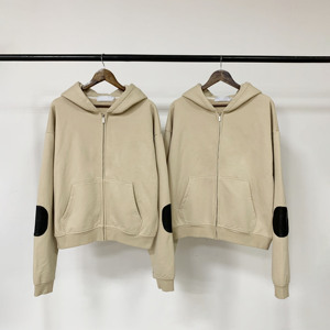 เสื้อฮู้ดซิปปิดไหล่แบบรูดซิปผ้าเกล็ดปลาน้ำหนักมาก450 GSM - Product Image 6