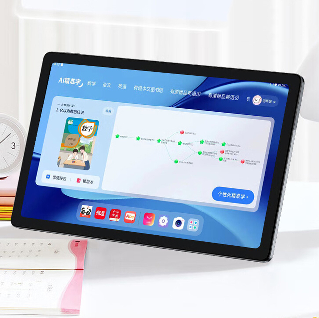 Kids Educational English Touch Learning Tablet Octa Core Processor Eye Protection for Machine Teaching Reading Laptops Computer