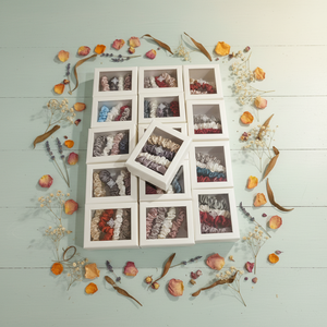 Set Aksesoris Rambut Wanita 100% Sutra, Scrunchie Bunga Elastis Pink Mulberry Ukuran Besar yang Dapat Disesuaikan, Ikat Rambut Cetak Vintage - Product Image 5