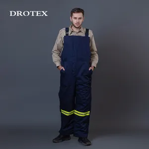Stretch Metallurgy Work Clothes Oil Refinery Workwear Uniform Fire Resistant Bib And Brace Overall