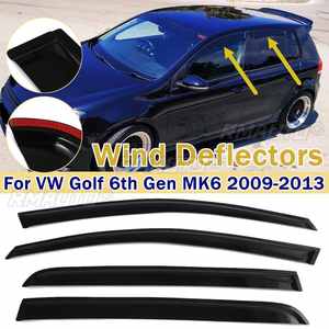 4 Pièces Pare-soleil et Pare-pluie Teintés pour Vitres Avant de Voiture VW Golf 6ème Génération MK6 2009 2010 2011 2012 2013 - Product Image 1
