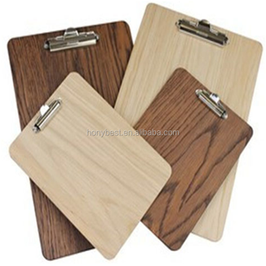 Support de menu en contreplaqué économique format A5, A4 avec pinces métalliques, présentoir en bois pour table, support de facture - Product Image 5