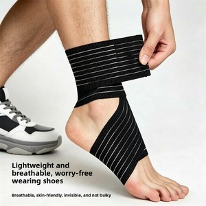 Spandex <strong>Ankle</strong> Protection Anti-Sprain Elastic Compression Adjustable <strong>Support</strong> <strong>Bandage</strong> for Basketball Football Sports - Product Image 2