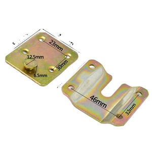 Connecteur de meubles, quincaillerie de <span class=keywords><strong>suspension</strong></span>, charnières invisibles en métal, crochets, tête de lit, support mural pour tableau, support en fer à emboîtement - Product Image 6