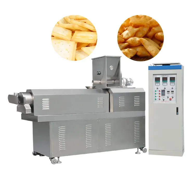 Ligne de production d'extrudeuse de pâte feuilletée Machine de fabrication de snacks au maïs feuilleté