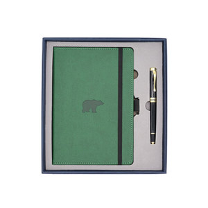 A5 couverture <span class=keywords><strong>en</strong></span> tissu à feuilles mobiles cadeau PP cahier ensemble PU cuir spirale Journal planificateur Gratitude qualité papeterie fournitures scolaires - Product Image 4