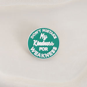 Non confondere la mia gentilezza per la debolezza dello Slogan con spille di avvertimento per spille con distintivo per camicia con risvolto per gli appassionati di gioielli regali all'ingrosso - Product Image 3