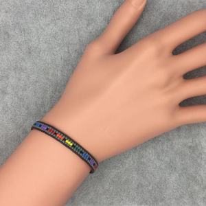 Bracelet Miyuki magnifiquement fait main, bracelet perlé - Product Image 1