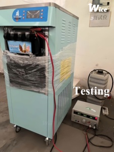 Máquina de helado suave para vendedores ambulantes, produce conos al día, 2000W, de mostrador, para servir sorbete, máquina comercial de yogur helado WICE - Product Image 6