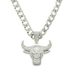 יצרני כדורים מותאמים אישית אליפות תליון שרשראות יוניסקס מצופה זהב/כסף שרשרת תליון קוביה - Product Image 2