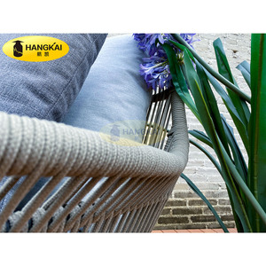 Lo último en <span class=keywords><strong>muebles</strong></span> de exterior de <span class=keywords><strong>aluminio</strong></span> para sofá de cuerda tejida impermeable para <span class=keywords><strong>terraza</strong></span> de jardín y ocio - Product Image 4