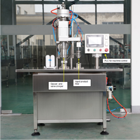 Machine de remplissage d'aérosols semi-automatique pneumatique pour bouteilles en plastique et en métal pour aliments et boissons, nouveau modèle 2021