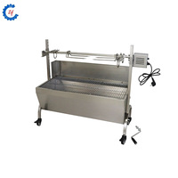 Machine rotative extérieure de gril de barbecue d'agneau de porc de charbon de bois en gros d'usine